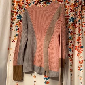 Pink knit sweater